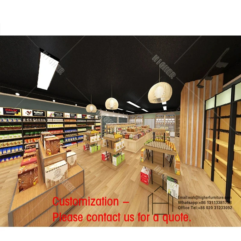 custom.Market Design Layout Modern Shelf Gondola Second Hand Supermarket Display Racks