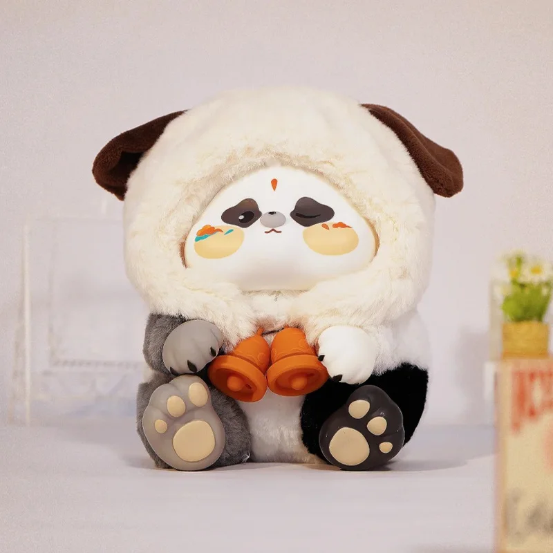 Ciaoka Genuine My Fat Dunhuang Happy Travel Blind Box Plush Cute Panda Doll in Stock Ornament Keychain Birthday Toy ChildrenGift
