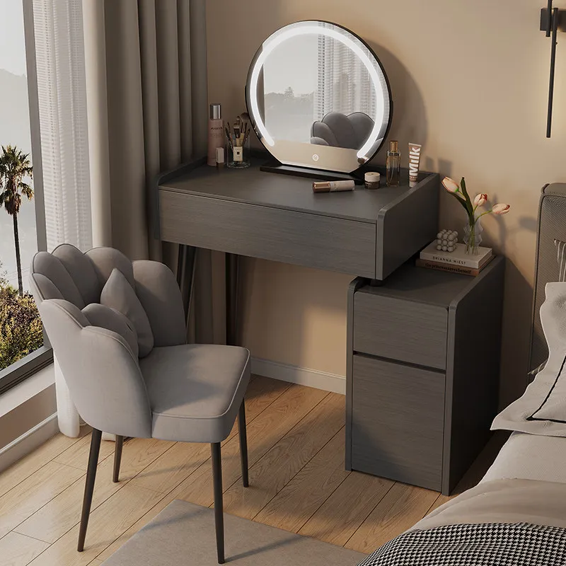 Solid wood small apartment bedroom bedside dressing fashionable new practical dressing table