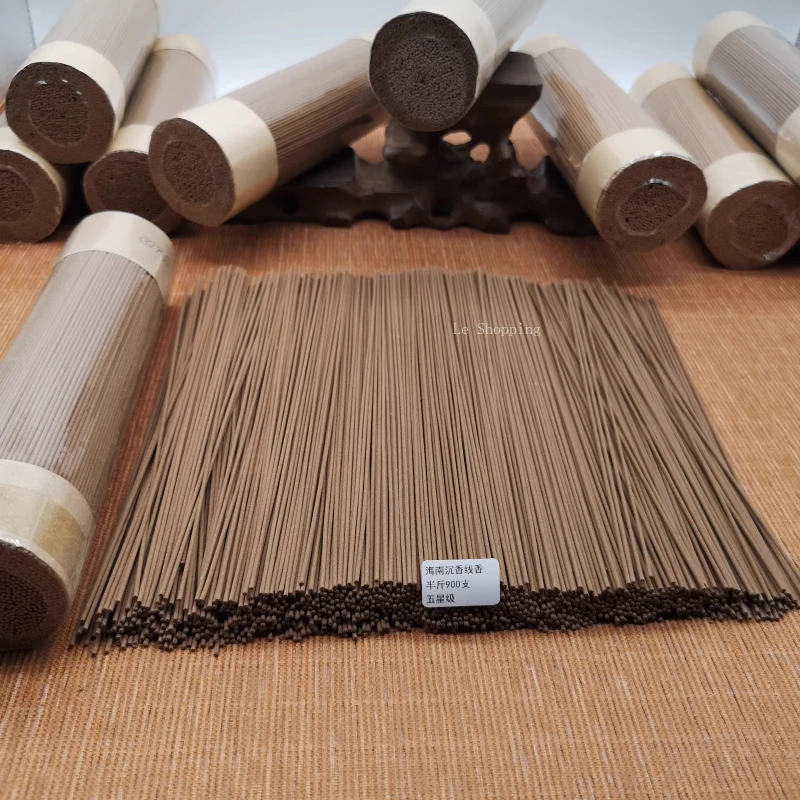 250g Natural Agarwood Stick Incense/Hainan Nha Zhuang Joss Sticke Temple Worship Buddha Offering Incense in The Home Indoor