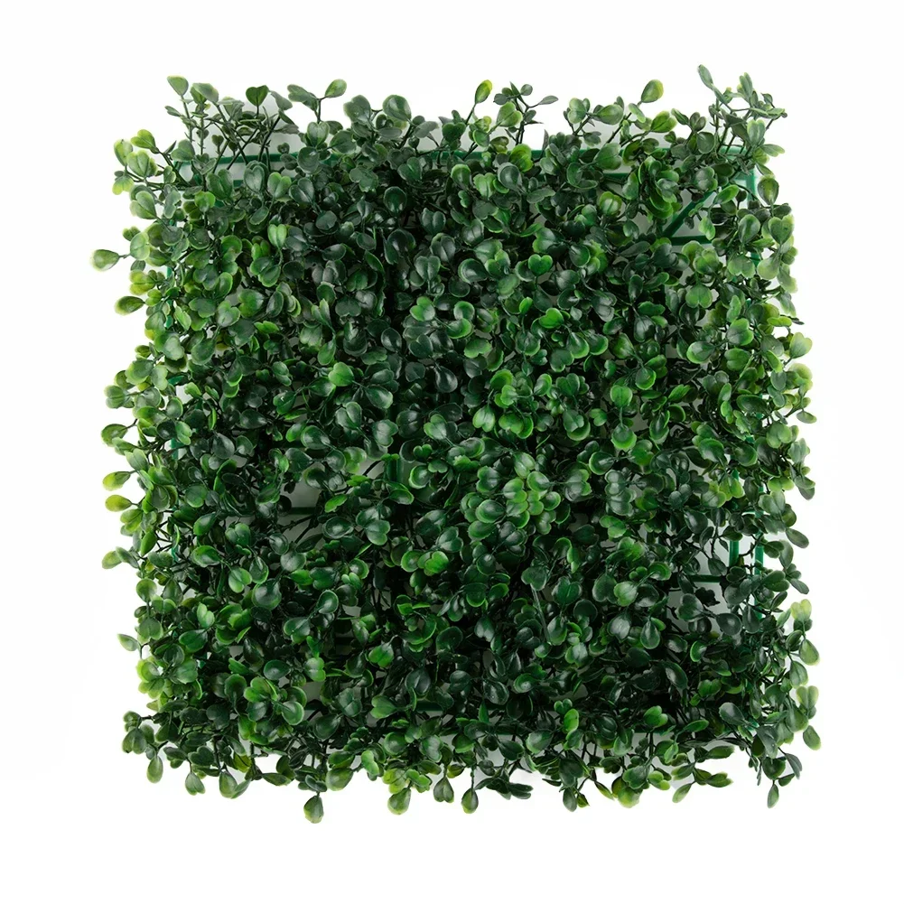 Grass Mat Simulated Lawn Greenery Panels Lawn Man-made Polyethylene Uv Resistant Walls Foliage Hedge 1pc 25*25cm