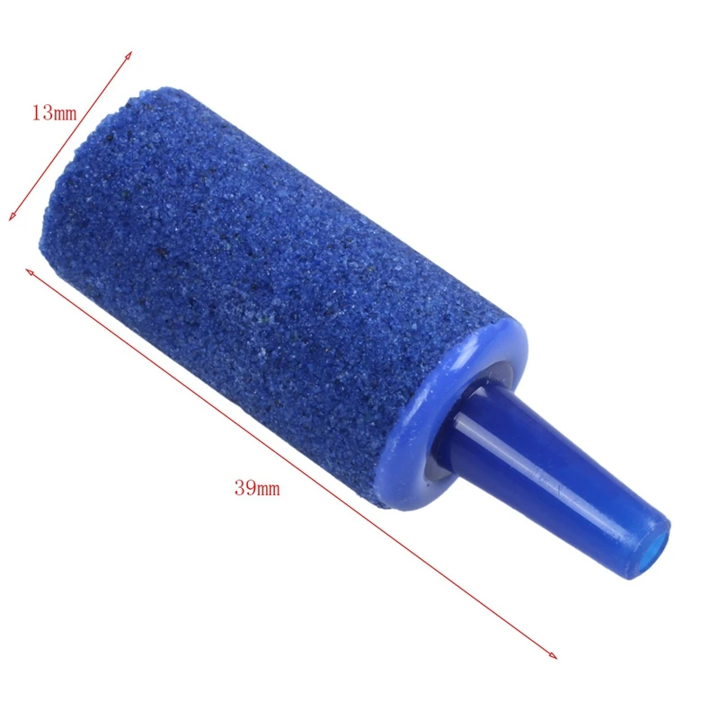 DT15 30 Pieces Fish Tank Mineral Bubbles Air Stone, Aquarium Oxygen Stone, Blue, 3.9x1.3cm, for Fish Tank - view 2
