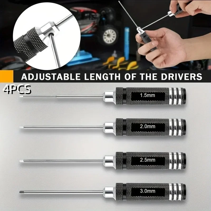 Hogesnelheidsstaal superharde combinatie 1,5 mm, 2,0 mm, 2,5 mm, 3,0 mm, speciaal onderhoudsgereedschap zeshoekige set schroevendraaierset
