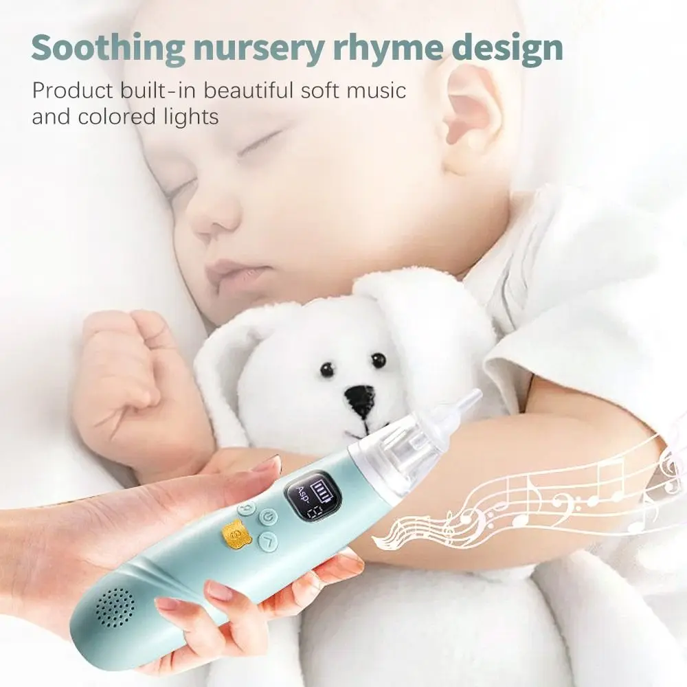 

Soothing Function Adjustable Suction Automatic Nose Cleaner Baby Nasal Aspirator Baby Nose Sucker Electric Nose Aspirator