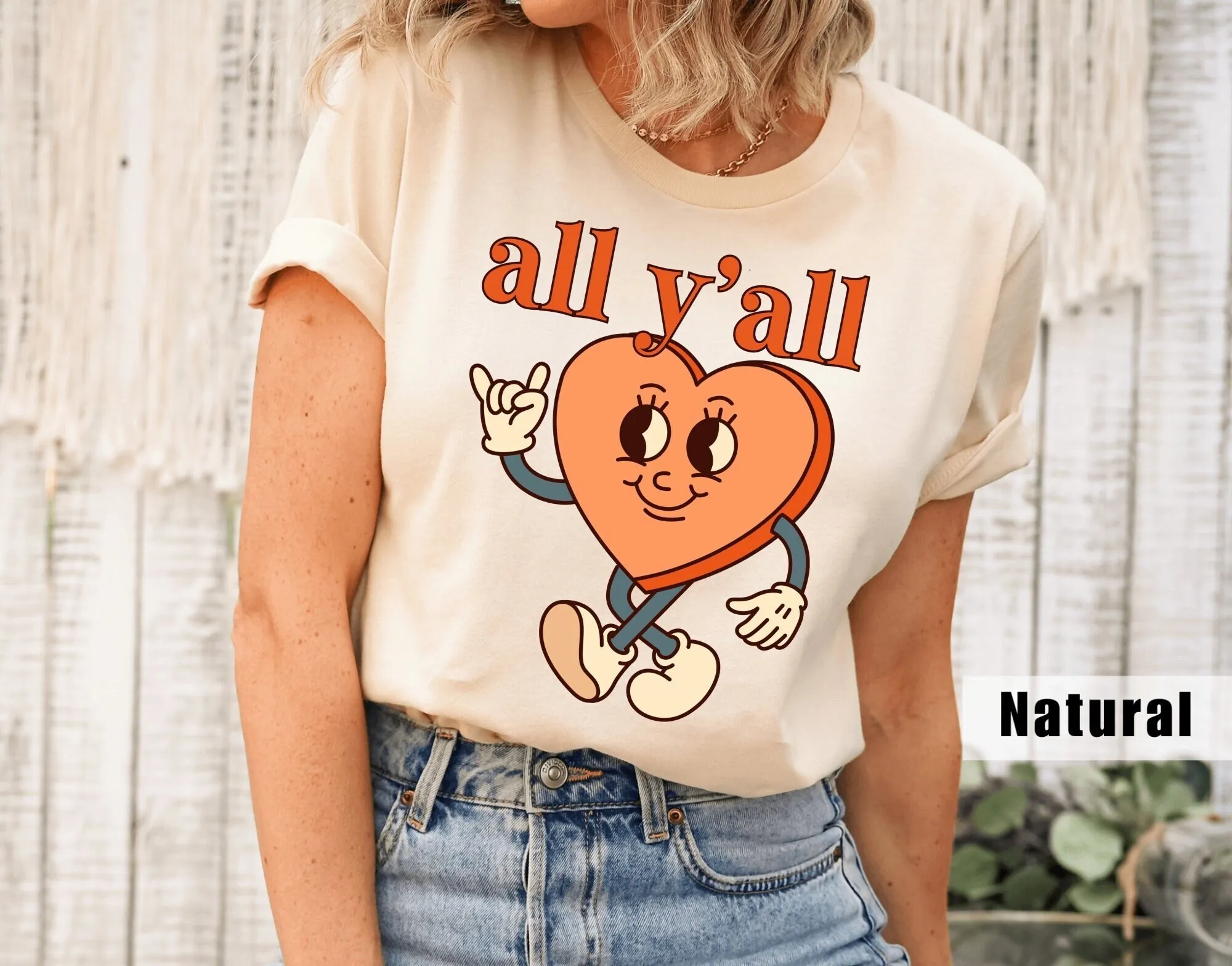 Ya ll T Shirt All Y Love Gay Pride Ally Women Means Inclusive Lesbian Retro Heart