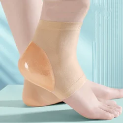 2 Stuks Hak Beschermhoes Voet Hakken Sokken Siliconen Anti-Crack Hydraterende Schoen Pads Unisex Pijnbestrijding Voetverzorging Sok Zwart