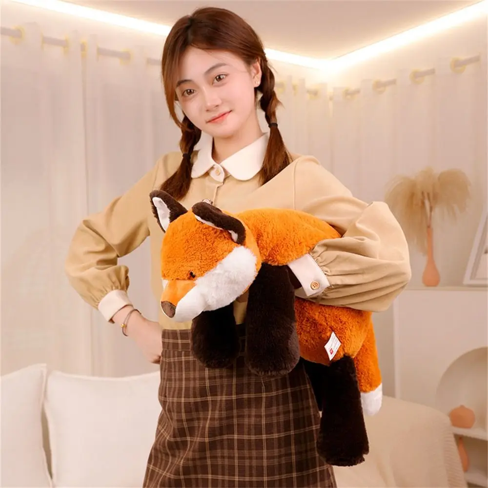 45cm 60cm almohada tumbada respaldo muñeca para dormir perezoso Animal relleno juguete de peluche mapache muñeca durmiente Animal perezoso muñeca de peluche