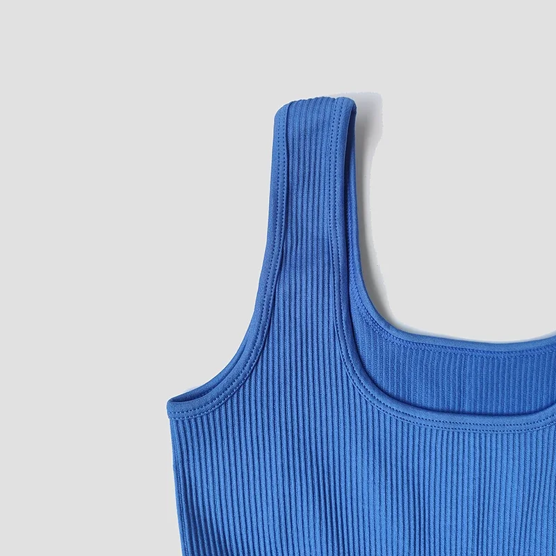 

Женский спортивный костюм, комплект для йоги, бесшовные комбинезоны, цельный комбинезон в рубчик для фитнеса, спортивная одежда без рукавов, спортивный комплект, одежда для тренировок