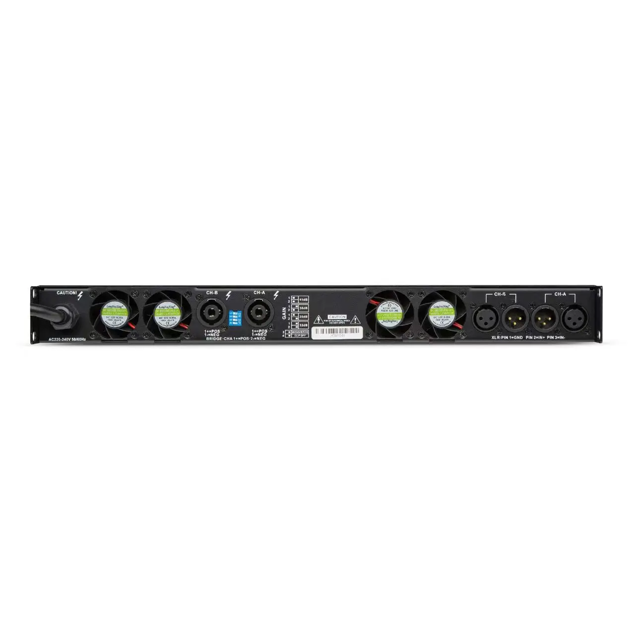 XTUGA K2-2000 Professional 2 Channel 2000W High Quality Digital Power Amplifier with Metal Shell for DJ Speakers