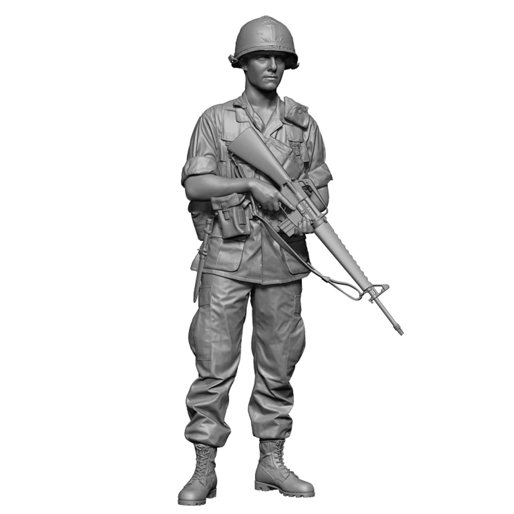 1/35 Vietnamwar fusil américain 2, figurine soldat modèle en résine, thèmes militaires, kit non assemblé et non peint