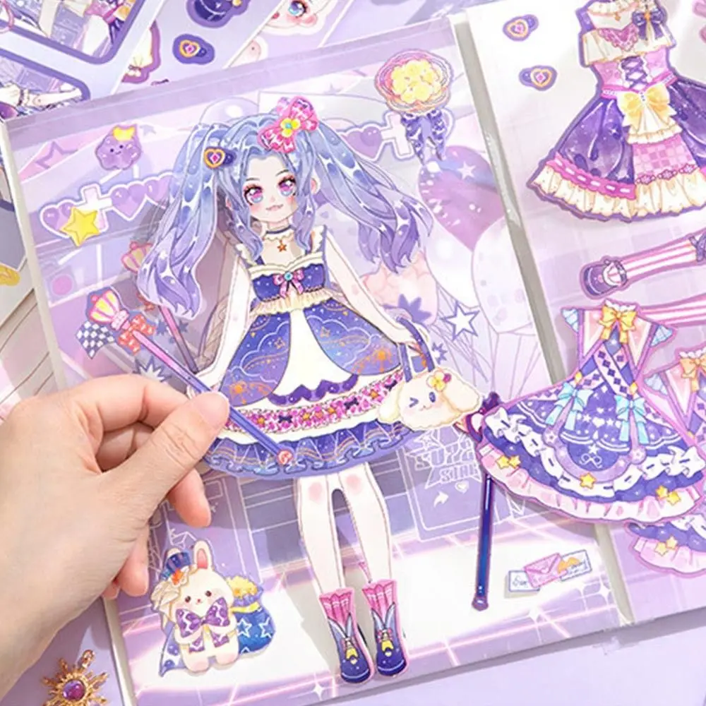 

Милое пеленальное платье, 3D наклейка, книга, многоцветная мультяшная книга для девочек, коллаж, сделай сам, бумага, декоративные наклейки, игрушка