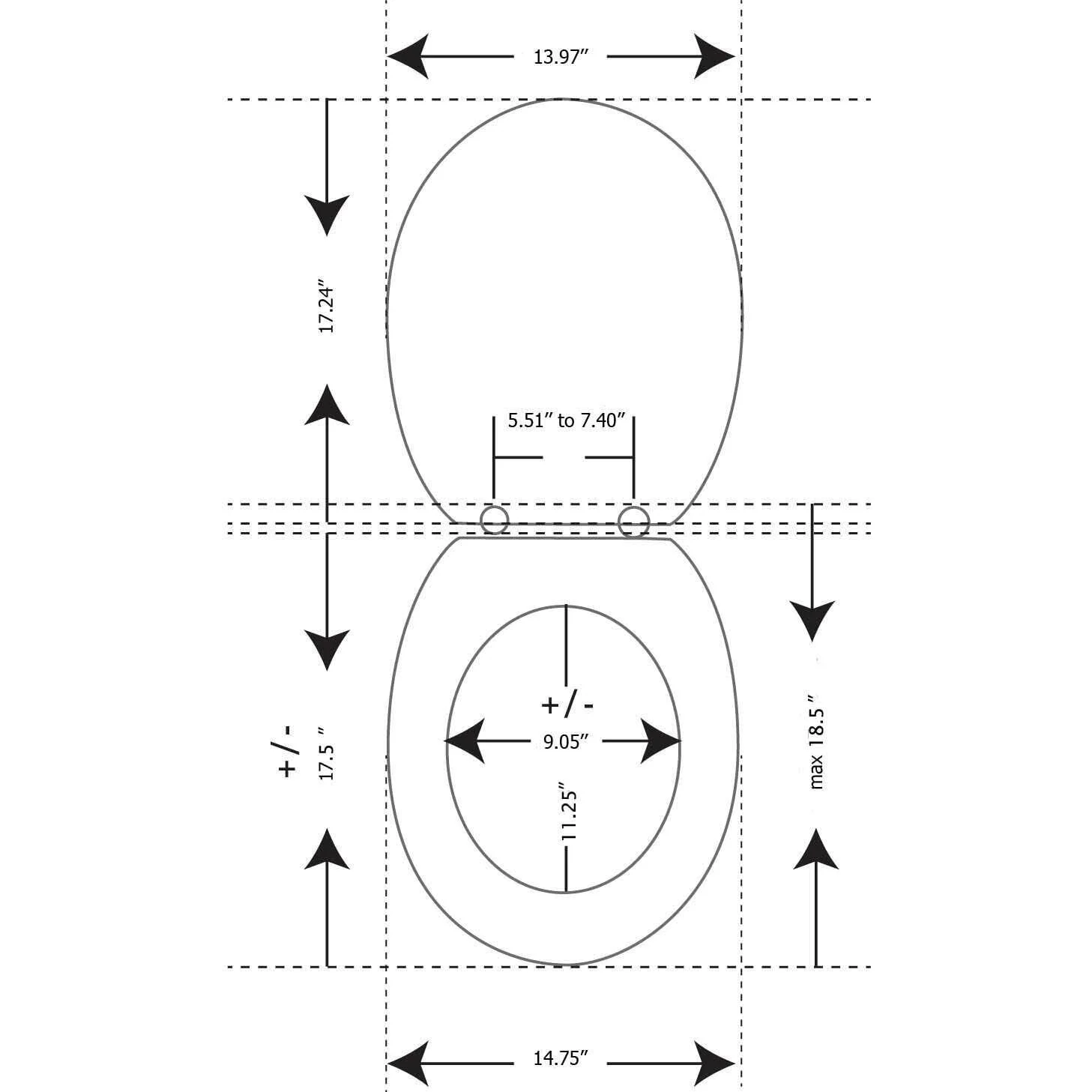 Tendance - vater cover toilet seat toilet lid, bathroom toilet seat cover