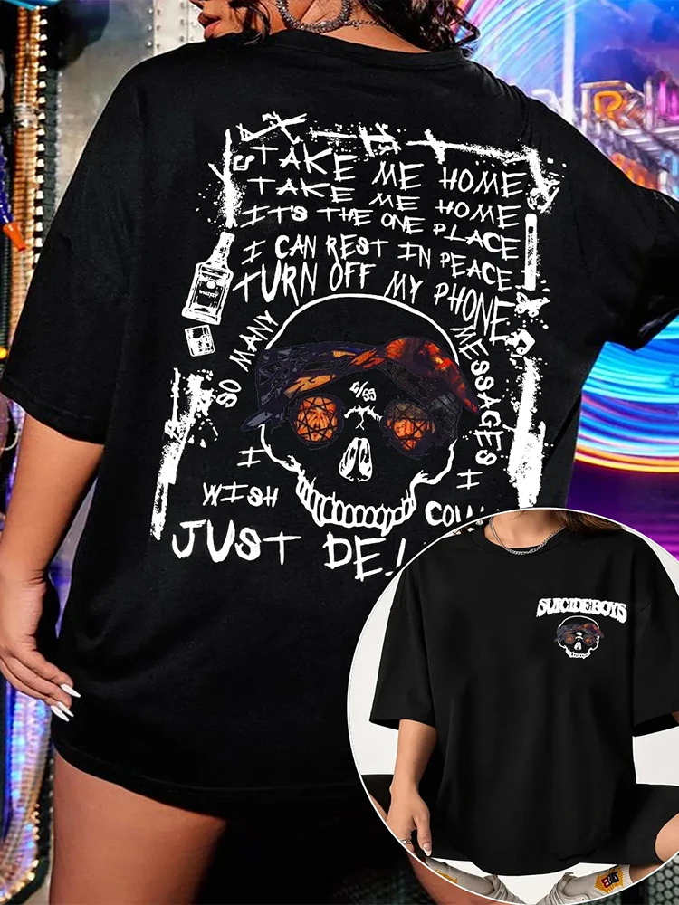 Vintage Rap Graphic Tee Shirt Y2k Men's T-shirt T-shirts Oversize Gothic Clothing Hip Hop Retro Tshirt HighStreet Rapper Trend