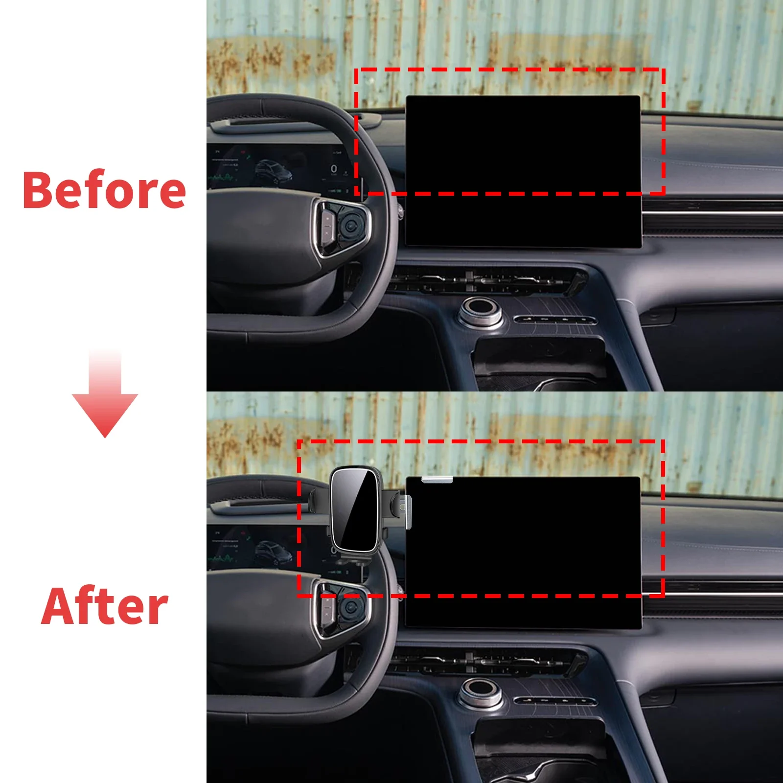 for Geely EX5 EX 5 Starray EV 2024-2026 2027 LHD RHD Navigation Bracke Screen Base Phone Holder Mount Car ​​accessoires
