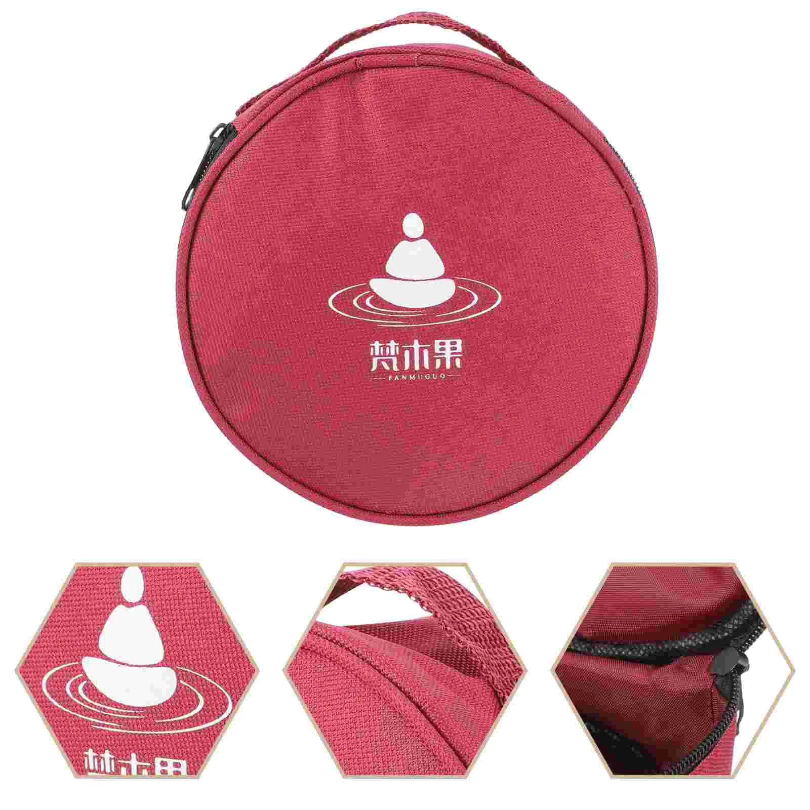 

Crystal Bowl Storage Bag Small Singing Case Multi-functional Container for Items Holder Portable Meditation Prayer Cloth