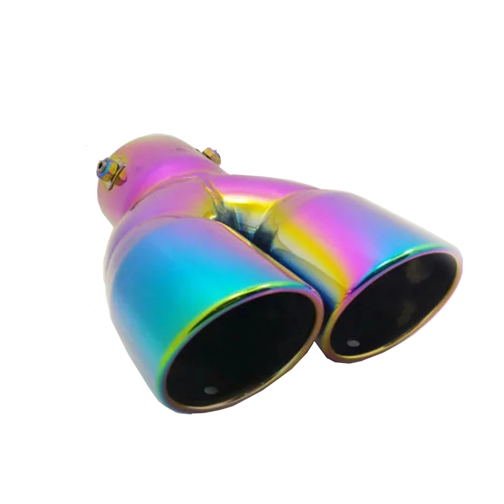 For Hyundai Tucson 2015 2016 2017 2018 Car Frame Muffler Exterior End Pipe Dedicate Stainless Steel Exhaust Tip Tail Outlet 1pcs
