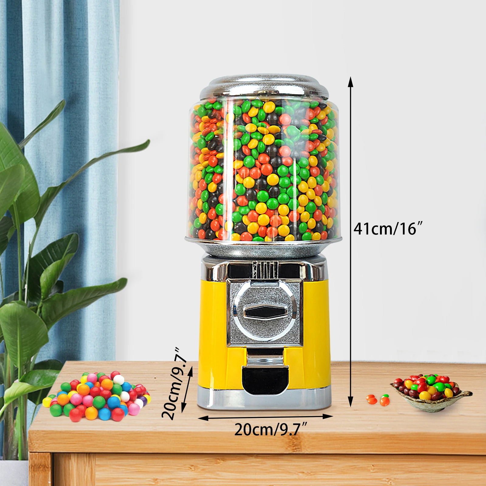 25 cents GumBall Capsule Toy, Candy Dispenser, Automaat Schuifdeur, Gashapon Vending Machine Gum Ball Capsule Vending Machine