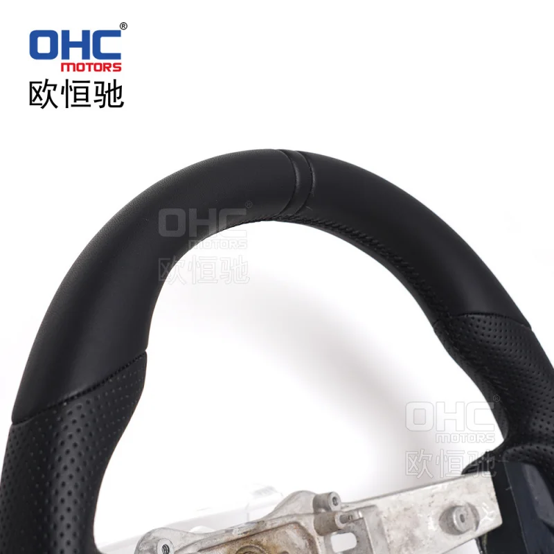 For Jeep Wrangler Sport  2015-2017 models, full-leather D-type off-road vehicle steering wheel modification and upgrade