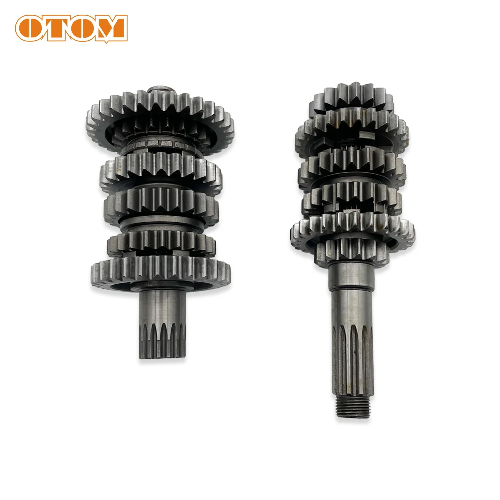 OTOM Motorcycle Main Counter Shaft Assembly For KOSHINE 250 300 320 2T Water-Cooled Engine Dirt Bike Gearbox Shaft Transmission