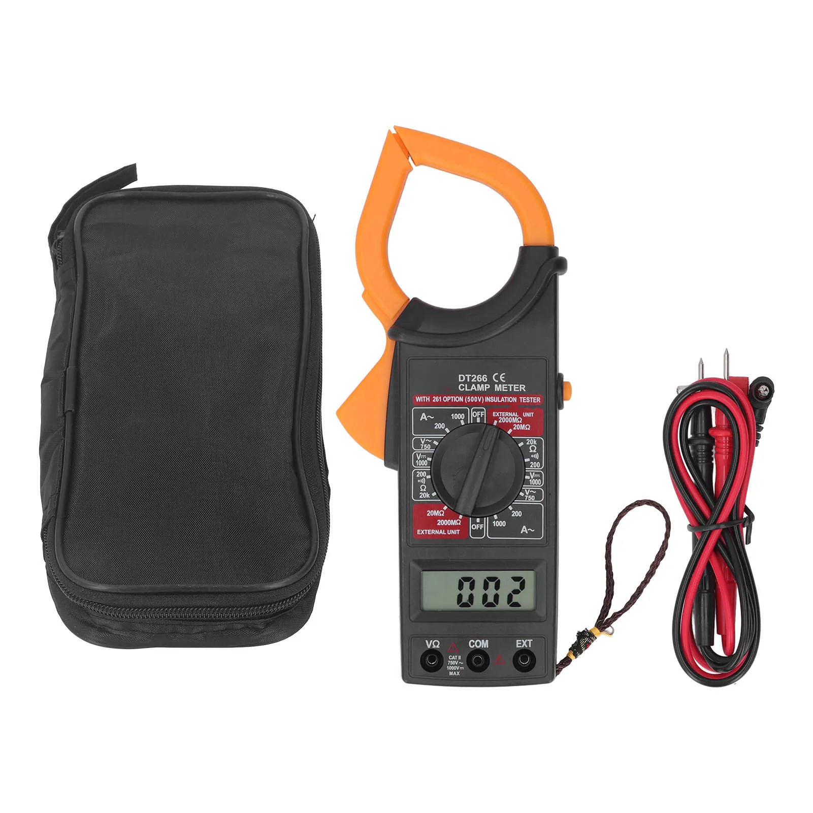 Digital Clamp Meter Handheld Electrical Voltage Tester Electrical Tool for Measure Current Voltage Clamp Meter Clamp Tester