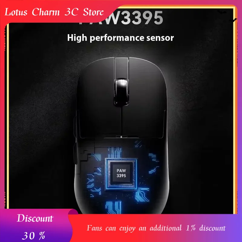 Ajazz Aj159/159pro Wireless Mouse Gamer Tri Mode Lightweight 8k Paw3395 Sensor Bluetooth E-Sports Mouse Accessories For Pc Gifts