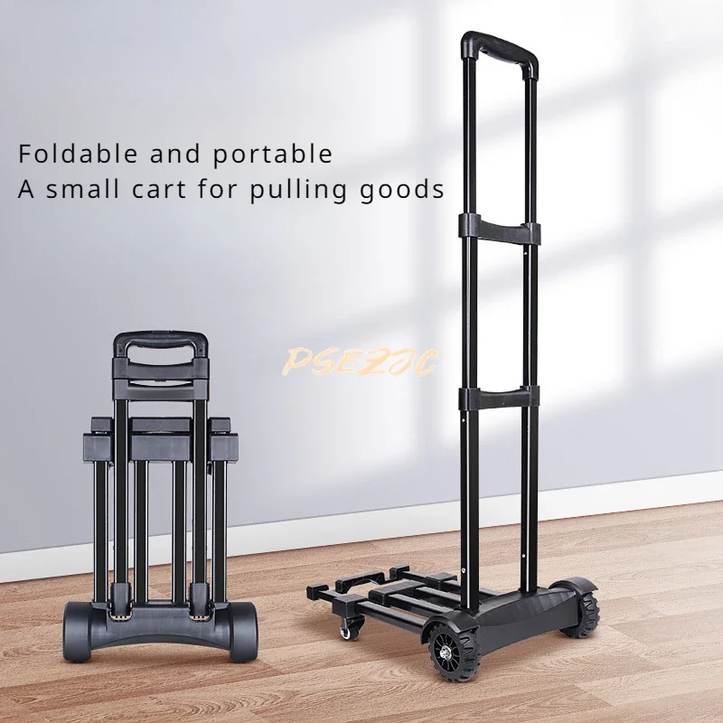 접이식 섀시 소형 카트, 휴대용 쇼핑 트레일러, 범용 휠 핸드카트, 스톨 스타킹 트롤리