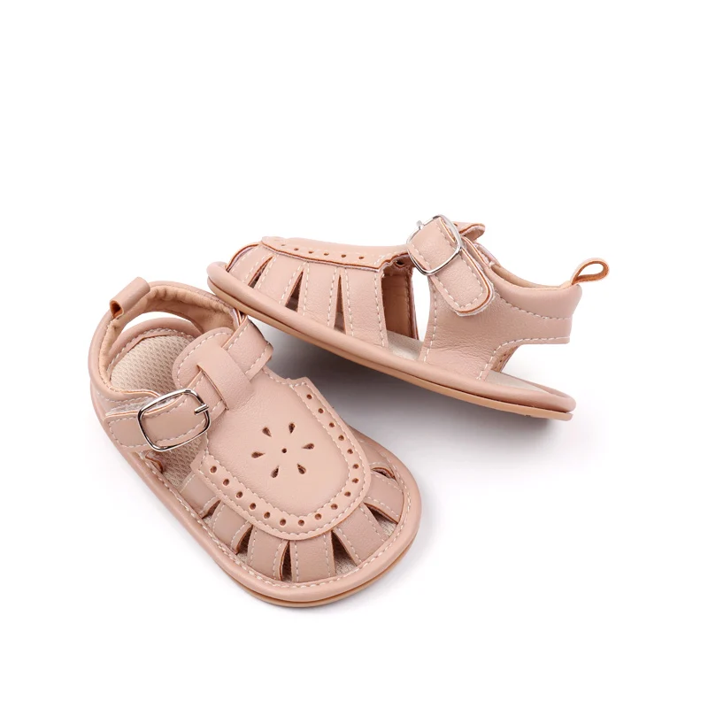 Sandalias huecas antideslizantes para bebé, niño y niña, zapatos de fondo suave, novedad de verano, 2024