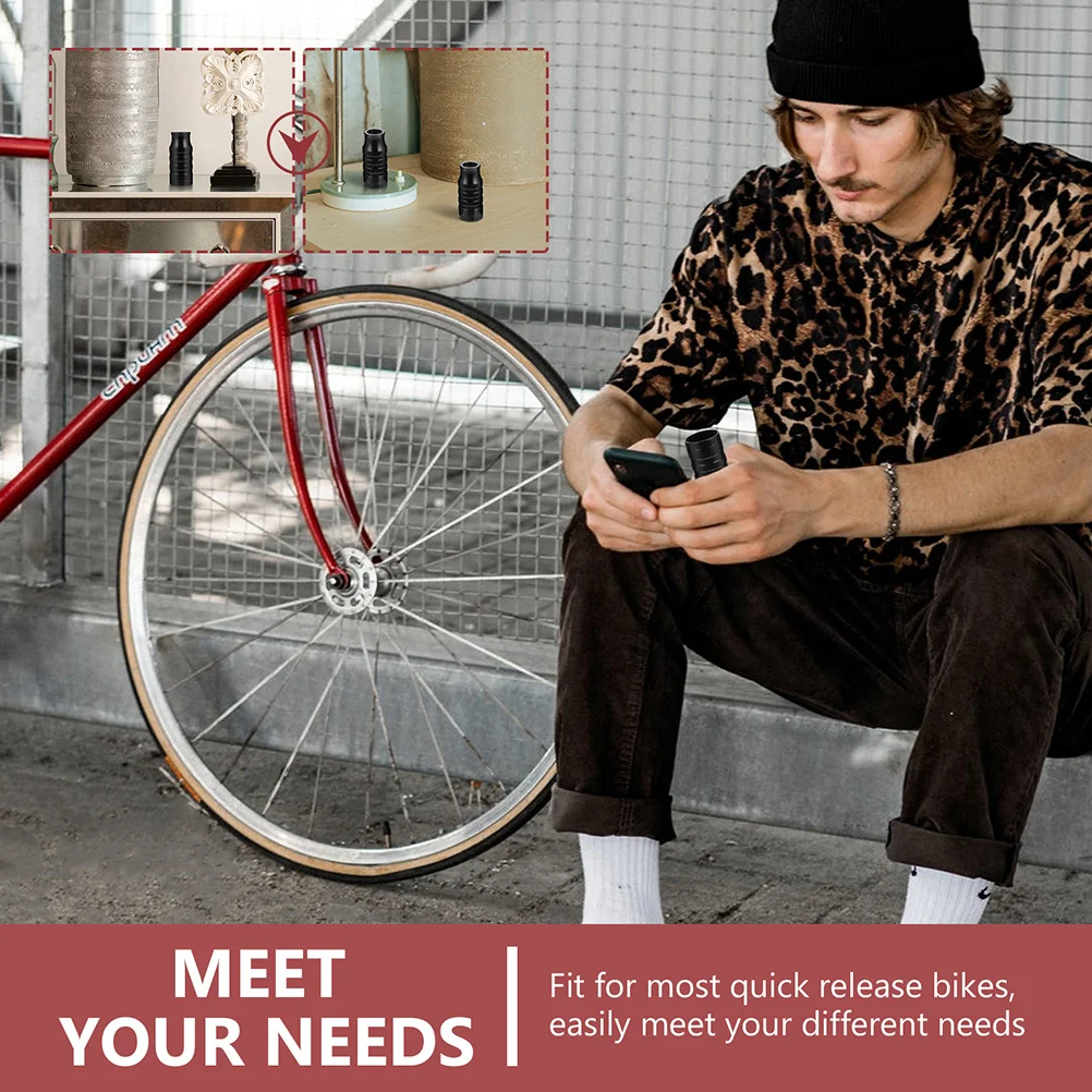 4Pcs Bike Lamp Hub Quick Release Wheel Axle Holders Aluminum Alloy Strong High Hardness Bike Light Nut Axle Lamp Holder