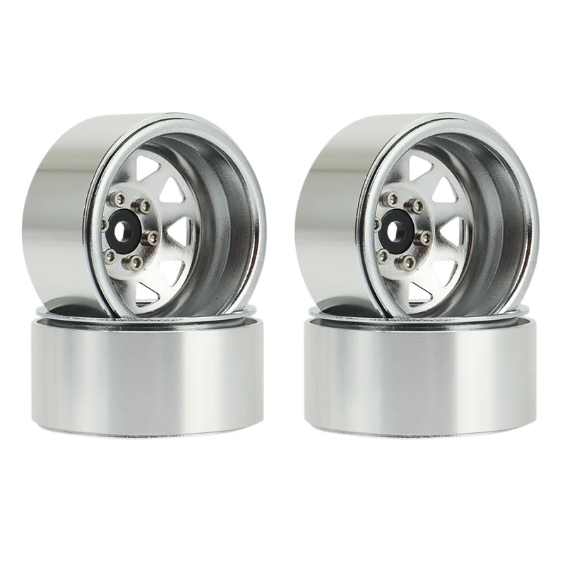 

4 Pieces 1.9inch Metal Wheel Hubs Suitable for 1/10 RC SCX10 TRX4 RC4WD D90 Locking Hubs