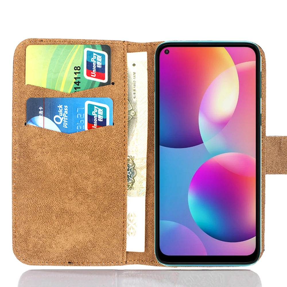 Funda Vsmart Joy 4, 6 colores, funda protectora de lujo a la moda Retro de cuero suave exclusiva para teléfono, funda protectora Crazy Horse