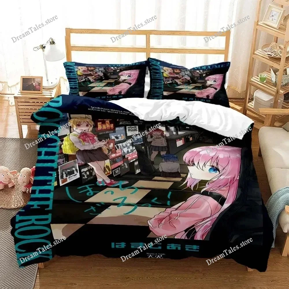 

3D Anime Lonely Rock Digital Print Polyester Bedding Sets Covers Boys Bed Set For Teens Bedding Set Queen Bedding Set741