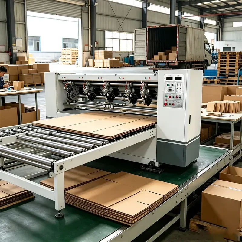 Industrial Grade Electric Single Sided Cardboard Slitting Machine High Efficiency Carton Packaging Machinery for Factory Use