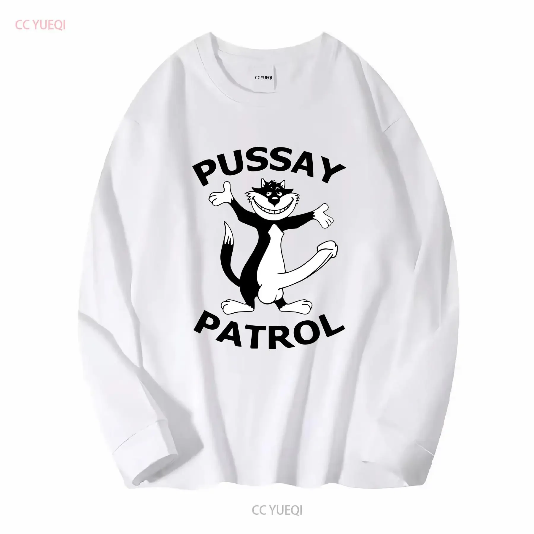 PUSSAY PATROL INBETWEENERS T SHIRT long or short sleeves vintage Washed Unisex Slightly Versatile homme Top For Everyday Wear