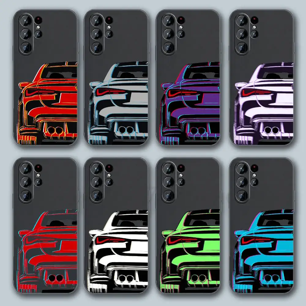 COOL GT Drift Car Phone Case For Samsung Galaxy S20 S30 S21 S22 S23 S24 S25 S26 Plus Ultra Cover TPU Shockproof Phone S U
