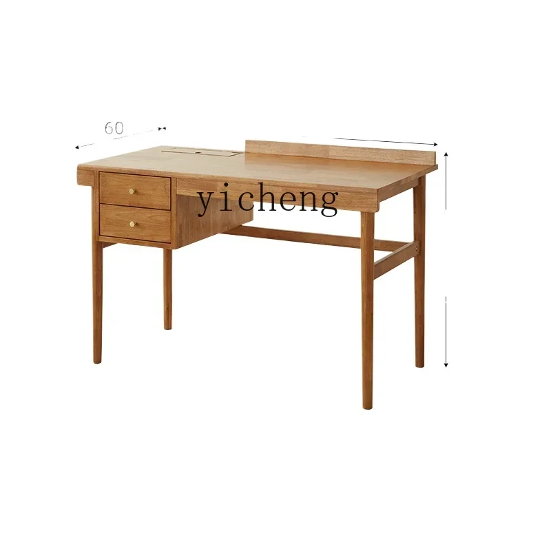 XL solid wood desk with drawers computer desk desk home bedroom student study table simple and practical