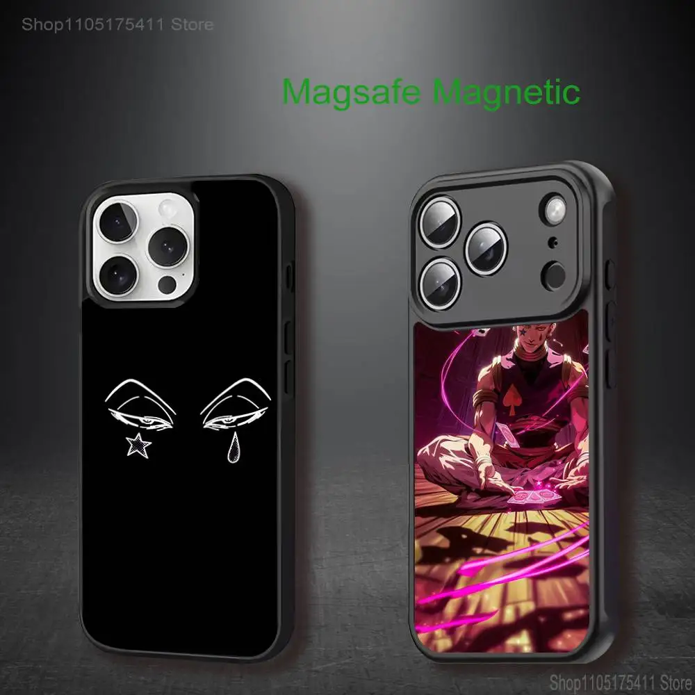

Anime H-HisokaS Morow Phone Case For iPhone 17,16,15,14,13,12,11,Pro,Max,Plus,Mini,SE4,E Magnetic Magsafe Wireless Charging