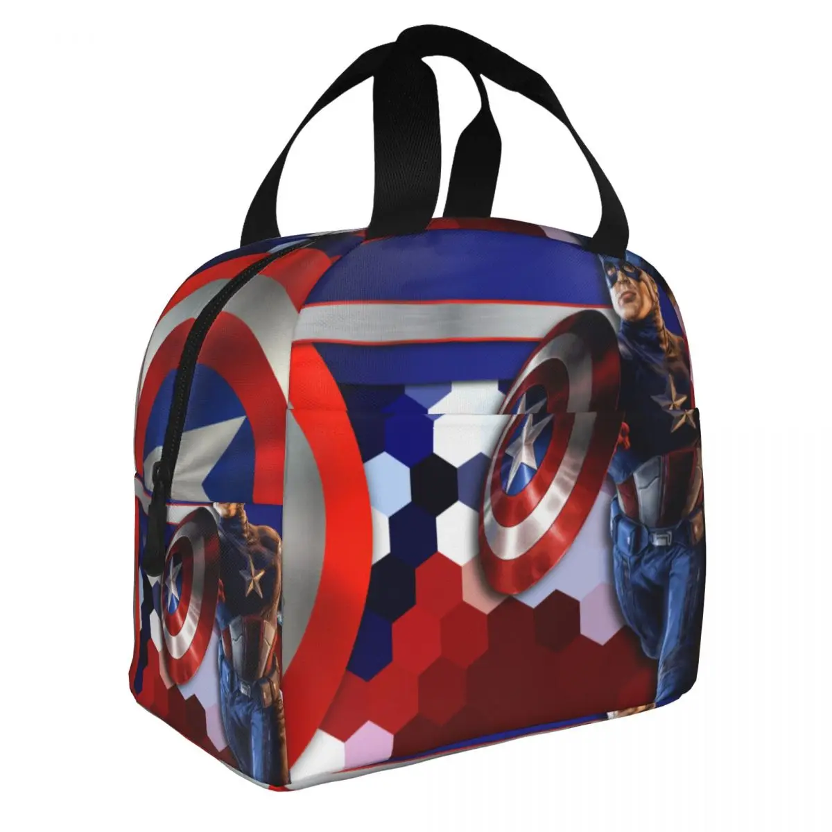 Weekend Picnic Hot Selling Marvel Tote Suitable Captain America Picnic Storage For Women Kid Lunch Boxes