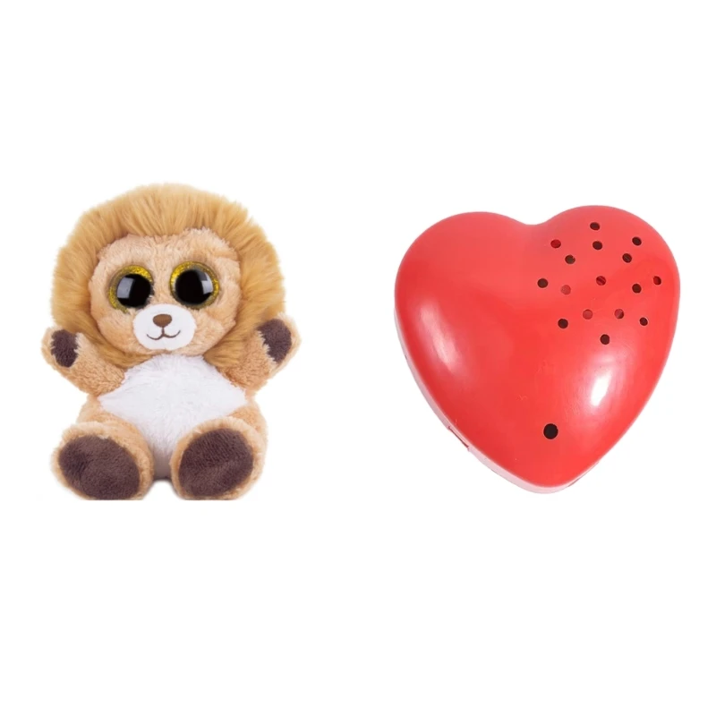 F3MA Registratore vocale a forma cuore Regalo vocale 10 secondi Registra e riproduci registrazione semplice