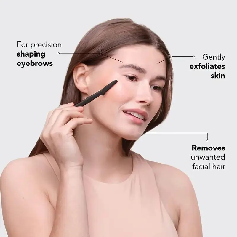 10 قطعة أداة قص الحواجب شفرة ماكينة حلاقة المحمولة الوجه الحلاقة العين الحاجب إزالة الشعر إزالة الشعر القواطع سلامة الحلاقة امرأة ماكياج