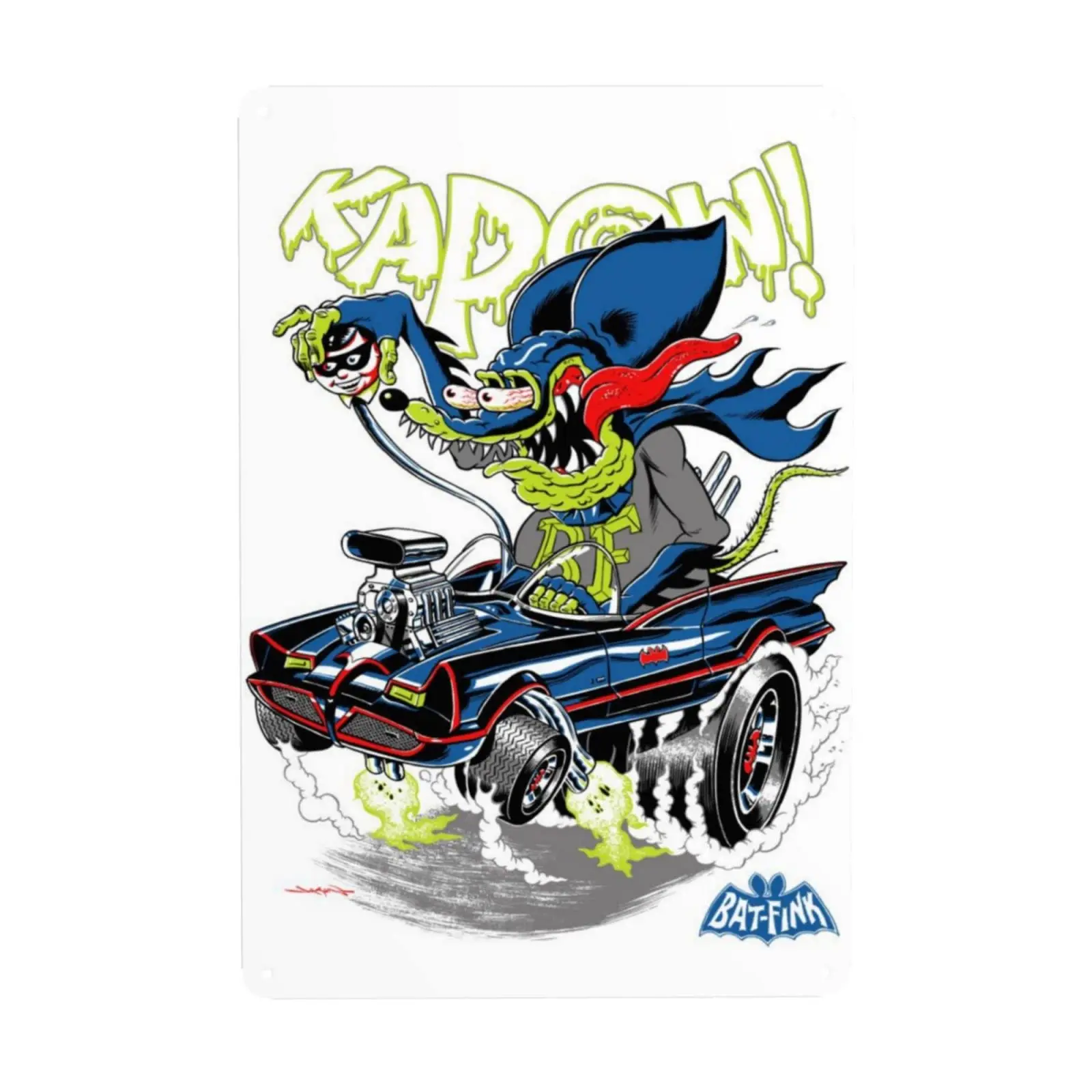 Super Vegas Snooze Ya Lose Rat Fink Ed Roth Big Daddy Daddy Roth Metal Sign Garage Signs, 20 * 30