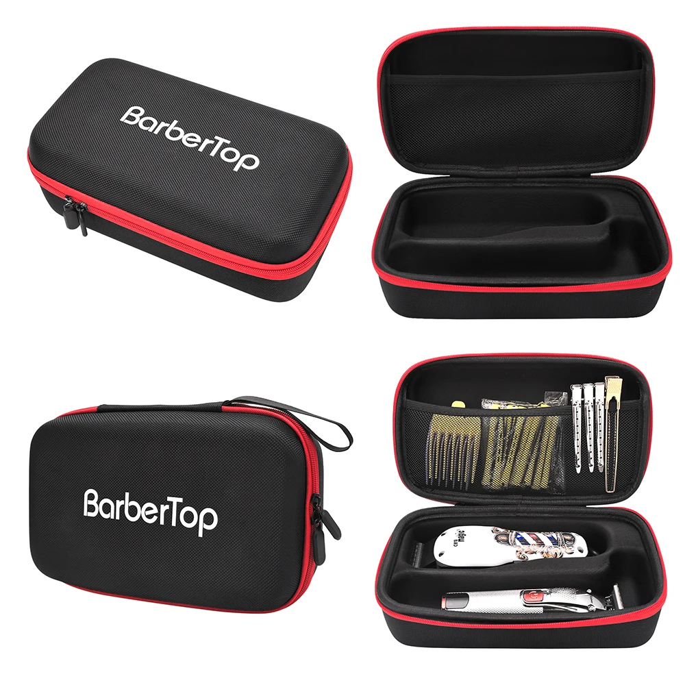 Barbershop Stoßfest Elektrische Clipper Lagerung Tasche Haarnadeln Haar Styling Werkzeug Lagerung Beutel Professionelle Salon Tragbare Werkzeugtasche – Detail 12