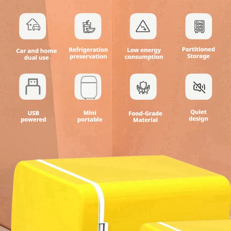 Маленький холодильник 12 В автомобильный холодильник Annan USB Beauty s Annan 4L мини-маленький холодильник автомобильный домашний двойного назначения g