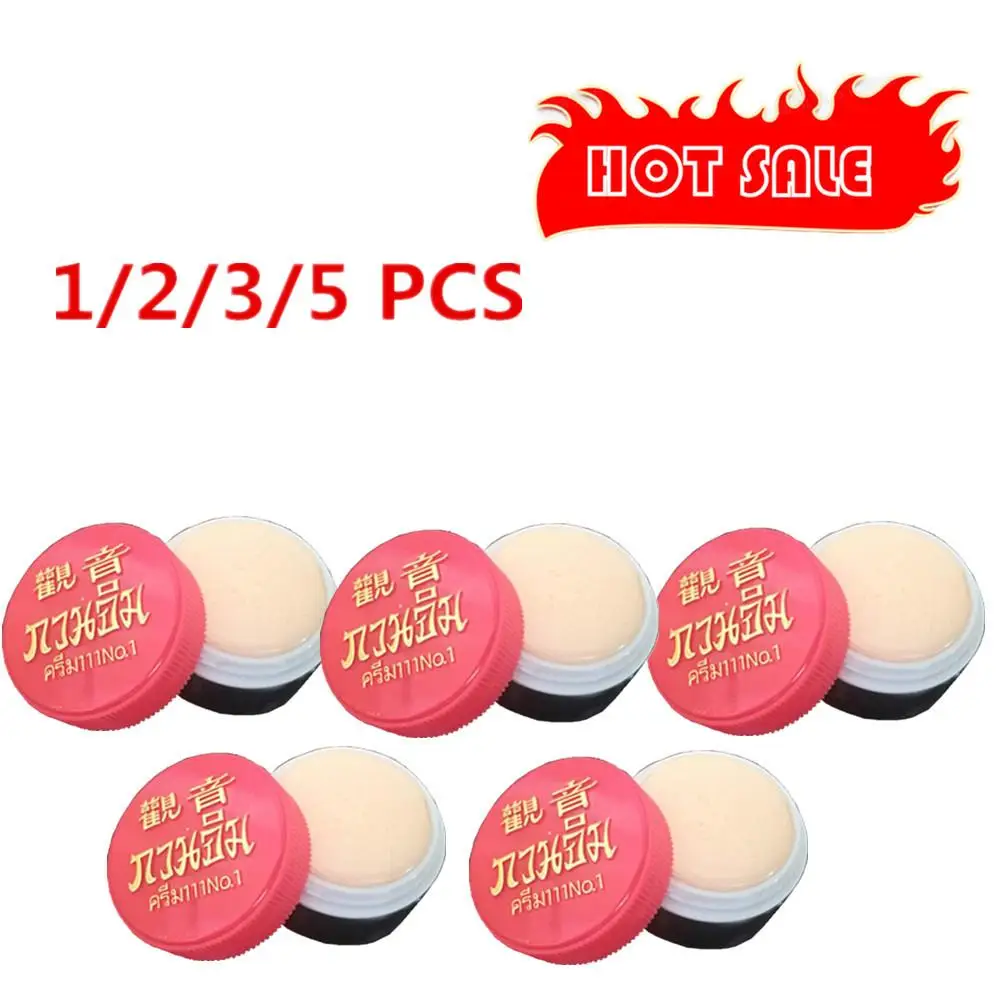 Crema de perlas de Tailandia Guanyin para mujer, crema de belleza para el acné, brillo, blanqueamiento de la piel, cosméticos para mujer, maquillaje de belleza 3g, 1-5X