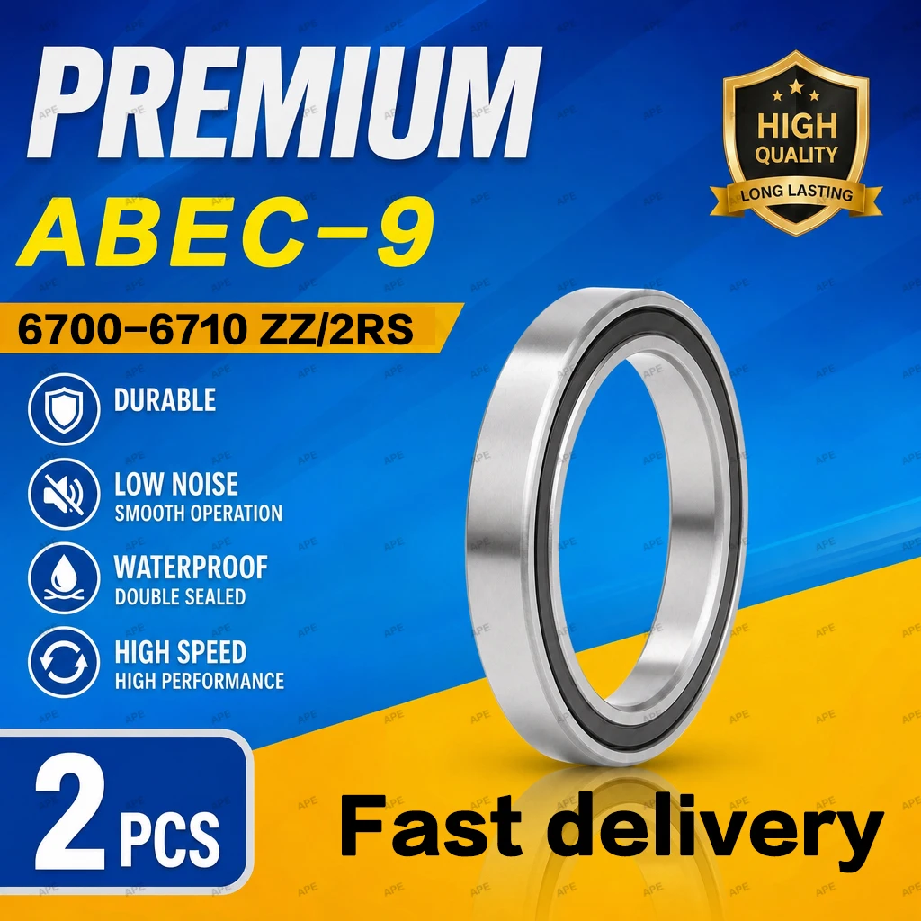 2-10Pcs GERMANY ABEC-9-9 bearing 6700 6701 6702 6703 6704 6705 6706 6707 6708 6709 6710 6711 6712 -2RS RS Z ZZ bearings