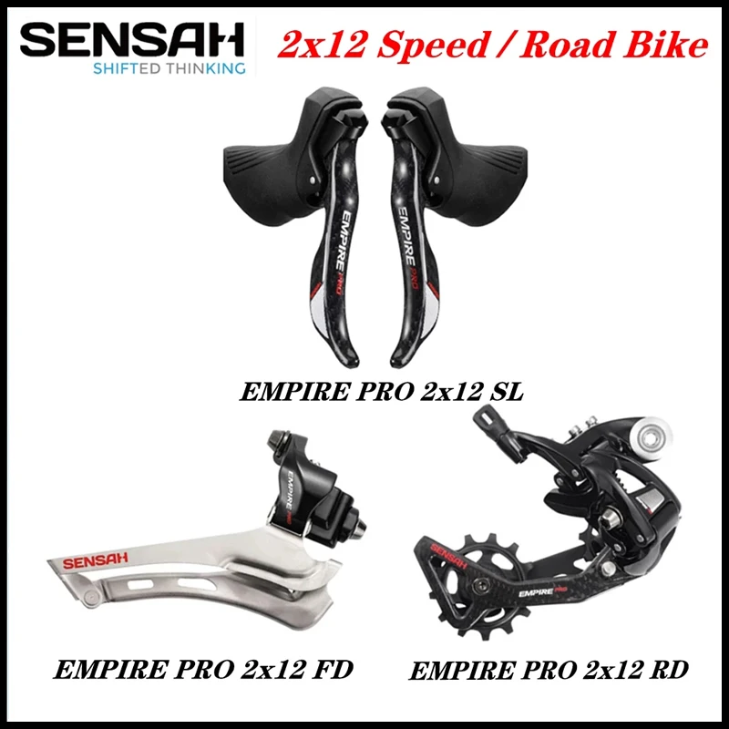 

SENSAH EMPIRE 2x12-Speed Shuntai Carbon Fiber Transmission Variable Handle Front Derailleur Rear Derailleur Road Bike 4 kit