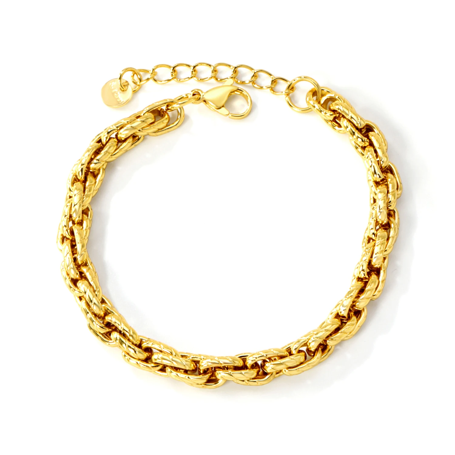 316L Edelstahl-Armband für Herren und Damen, vergoldetes neugotisches Herrenarmband, Kettenarmband, Hip-Hop-Schmuck