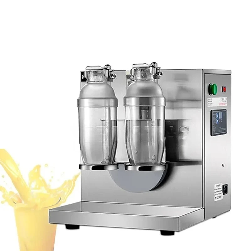 Milk Tea Mixer Double Head Milkshake Machine Drink Mixer Blender Milk Shaker Milk Bubble Mixing Machine