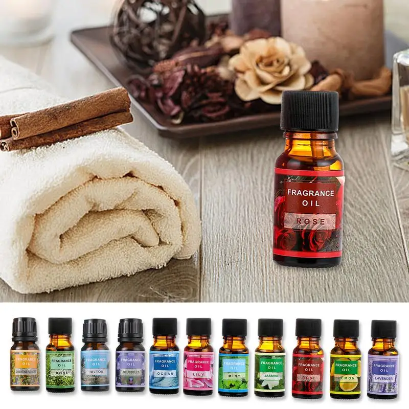 Aromatherapy Oils For Diffuser Air Freshener Fragrance Oil Long-Lasting Aromatherapy Oils Candle Making Scents Rose Lavender