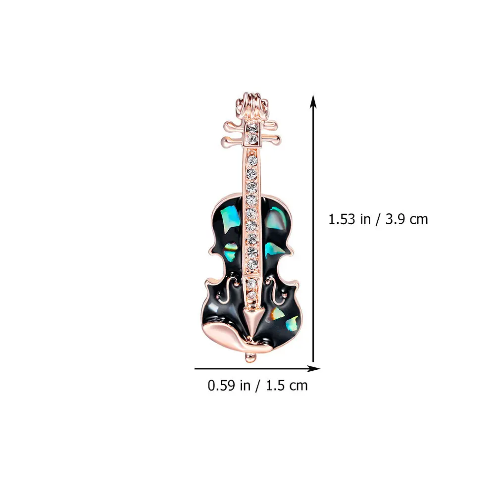 1Pcs Violin Lapel Pin Exquisite Retro Enamel Brooch Perfect Gift for Daily Party Accessories Violin Lapel Pin Badges Gift