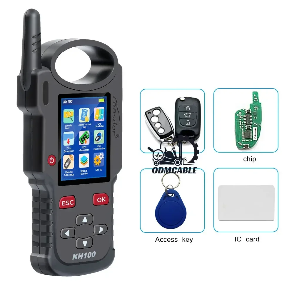 Lonsdor KH100+ Car Key Programmer Remote Maker Generate Simulate Chip Identify Copy IC ID Card Frequency Smart Control Key IMMO